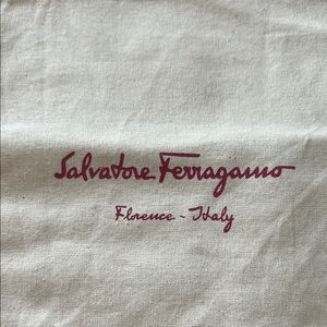 Salvatore Ferragamo Cream Dust Bag